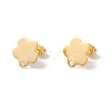 201 Stainless Steel Stud Earring Findings with Hole EJEW-A071-10B-G-1