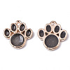 Alloy Resin Pendants RESI-R430-02A-LF-2