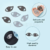 AHADERMAKER 16Pcs 2 Colors Eye Hotfix Rhinestone DIY-GA0006-44-3