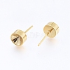 304 Stainless Steel Stud Earring Settings STAS-I088-H-02G-2