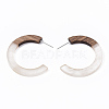 Resin & Walnut Wood Stud Earring Findings RESI-R425-01-A03-2