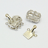 Brass Multi-Strand Box Clasps LS-KK-F0237-P-NF-1