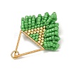 304 Stainless Steel & Glass Seed Beads Fringe Pendants PALLOY-MZ01427-02-2