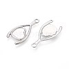 304 Stainless Steel Pendant Cabochon Settings STAS-T067-07P-2