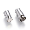 304 Stainless Steel Locking Tube Magnetic Clasps X-STAS-D159-31-2