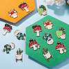 24Pcs 6 Style Alloy Enamel Pendants FIND-SZ0002-40-3