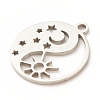Non-Tarnish 201 Stainless Steel Pendants STAS-G258-05P-4