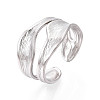 304 Stainless Steel Cuff Ring X-RJEW-N038-112P-3