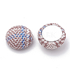 Handmade Cloth Fabric Covered Cabochons WOVE-Q071-06A-06-2