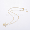 304 Stainless Steel Chain Necklaces NJEW-O108-43G-2