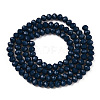 Opaque Solid Color Glass Beads Strands EGLA-A034-P1mm-D16-2
