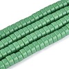 Opaque Solid Color Glass Beads Strands GLAA-N026-4x8mm-12-1