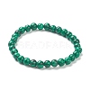 Synthetic Malachite Beaded Stretch Bracelets BJEW-D446-B-16-2
