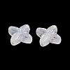 Frosted Transparent Acrylic Beads X1-OACR-P029-09B-05-3