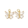 Brass with Cubic Zirconia Pendants KK-Q068-05G-1