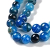 Natural Striped Agate/Banded Agate Beads Strands G-Z060-A01-A11-4