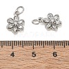 Brass Micro Pave Clear Cubic Zirconia Charms CU-CBA6E4E-05P-3