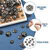 200Pcs 10 Styles Zinc Alloy Bead Caps FIND-CJ0004-70-3