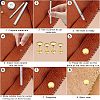 320 Sets 4 Colors 2 Sizes Iron Semi-Tublar Collision Rivets Kits DIY-WH0304-489-6