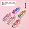 10Pcs 5 Colors Glass Pendants FIND-CJ0001-64-2