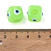 Resin Evil Eye European Beads RESI-A021-18-3
