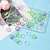 50Pcs 3 Colors Transparent Acrylic Bead Caps OACR-FS0002-45-7