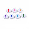 White Opaque Acrylic Beads MACR-T038-18-1-5