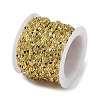 Rack Plating Brass Dapped Chains AJEW-Q153-03G-04-3