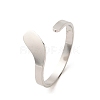 Non-Tarnish 304 Stainless Steel Open Cuff Rings RJEW-Q808-02A-P-1