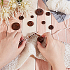 100Pcs 6 Style Natural Flat Round 4-hole Basic Sewing Button FIND-OC0002-11-6