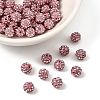 Polymer Clay Rhinestone Beads RB-H284-6MM-223-1