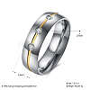 Valentine's Day Gifts Titanium Steel Cubic Zirconia Couple Rings For Men RJEW-BB16465-8-3