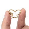 Brass Micro Pave Cubic Zirconia Screw Carabiner Lock Charms KK-I657-15G-5
