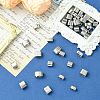 40Pcs 10 Styles 201/304 Stainless Steel Slide Charm STAS-CJ0003-16-6
