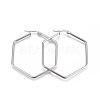 201 Stainless Steel Hoop Earrings EJEW-A052-25A-1