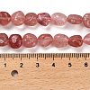 Natural Strawberry Quartz Beads Strands G-P497-01E-06-5
