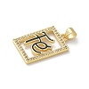 Brass Micro Pave Cubic Zirconia Pendants KK-P294-17G-02-2