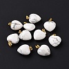 Natural Howlite Pendants G-I311-A31-G-4