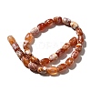 Natural Fire Crackle Agate(Dyed & Heated) Beads Strands G-H091-C03-01-2