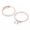 Alloy Cuff Bangles Making PALLOY-N158-035RG-4