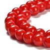 Painted Glass Bead Strands DGLA-S071-8mm-49-3