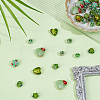 40Pcs 10 Styles Mixed Styles Handmade Lampwork Beads LAMP-PA0001-68A-4