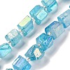 Electroplated Natural Quartz Beads Strands G-G767-02-20-1