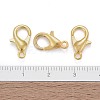 Zinc Alloy Jewelry Findings Golden Lobster Claw Clasps X-E105-G-5