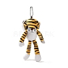 Cartoon PP Cotton Plush Simulation Soft Stuffed Animal Toy Tiger Pendants Decorations HJEW-K043-07-2