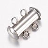 Tarnish Resistant 304 Stainless Steel Slide Lock Clasps STAS-P100-24P-2
