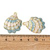 304 Stainless Steel Enamel Pendants STAS-L299-25G-05-3