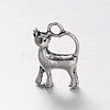 Tibetan Style Alloy Kitten Pendants TIBEP-A22091-AS-FF-1