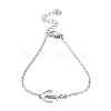 Tarnish Resistant 201 Stainless Steel Link Bracelets with Cable Chains LS-BJEW-P297-01P-B-1