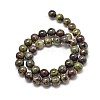 Natural Bloodstone Round Beads Strands G-P075-04-8mm-2